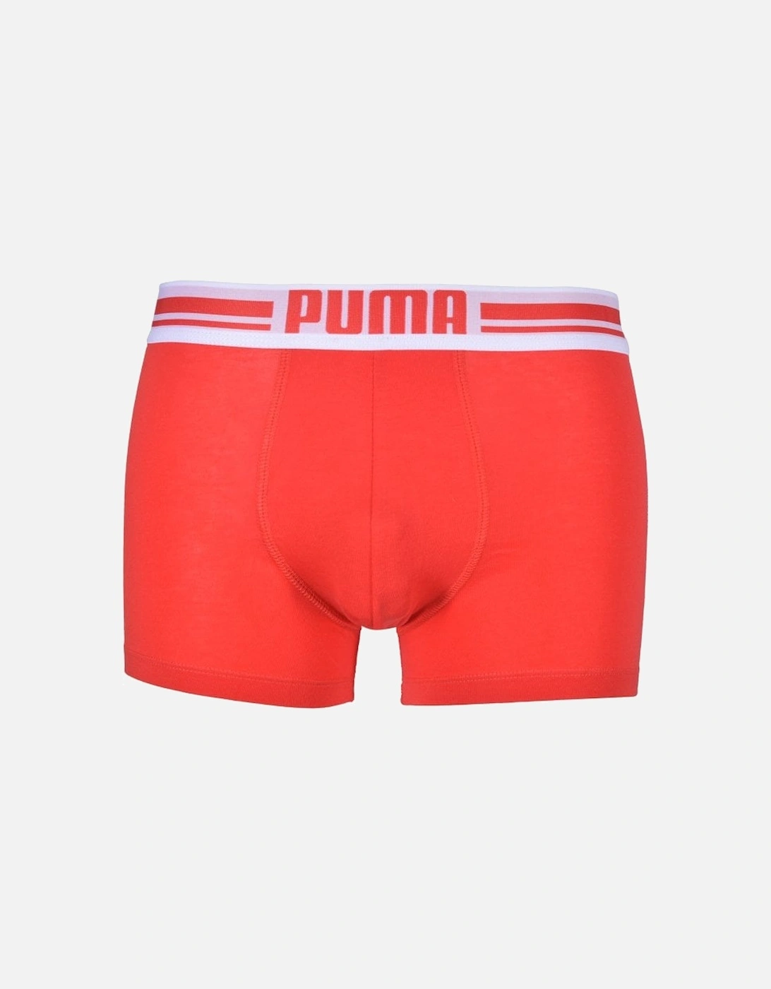 2-Pack Placed Logo Boxer Briefs, Red/Black