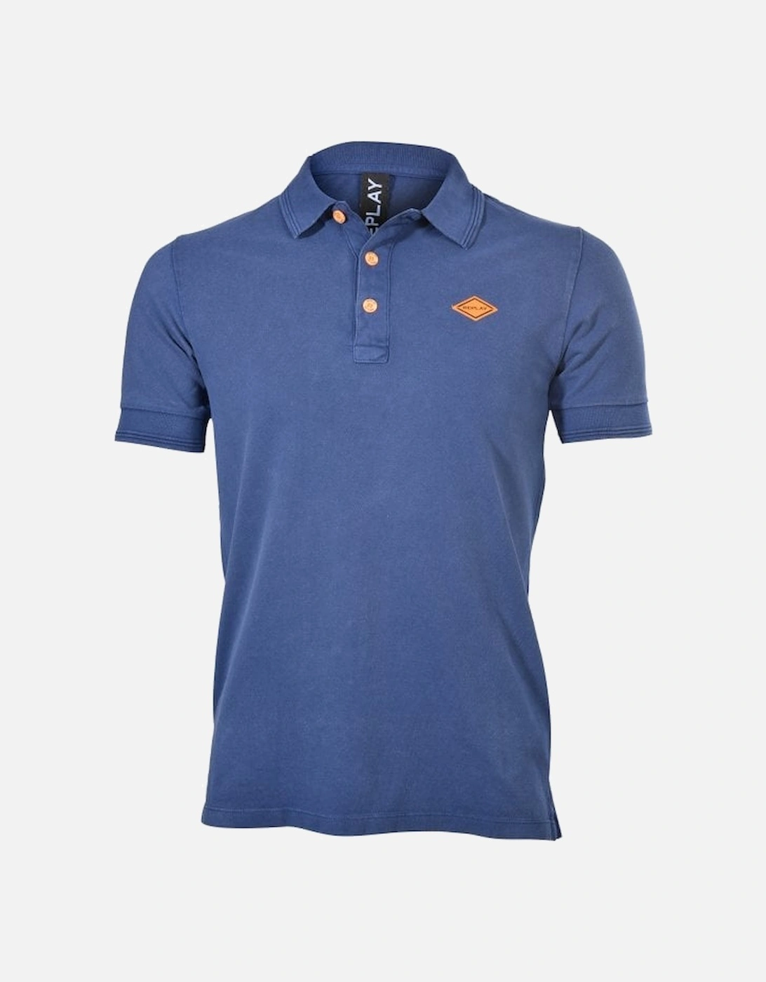 Pique Polo Shirt, Indigo Blue, 6 of 5
