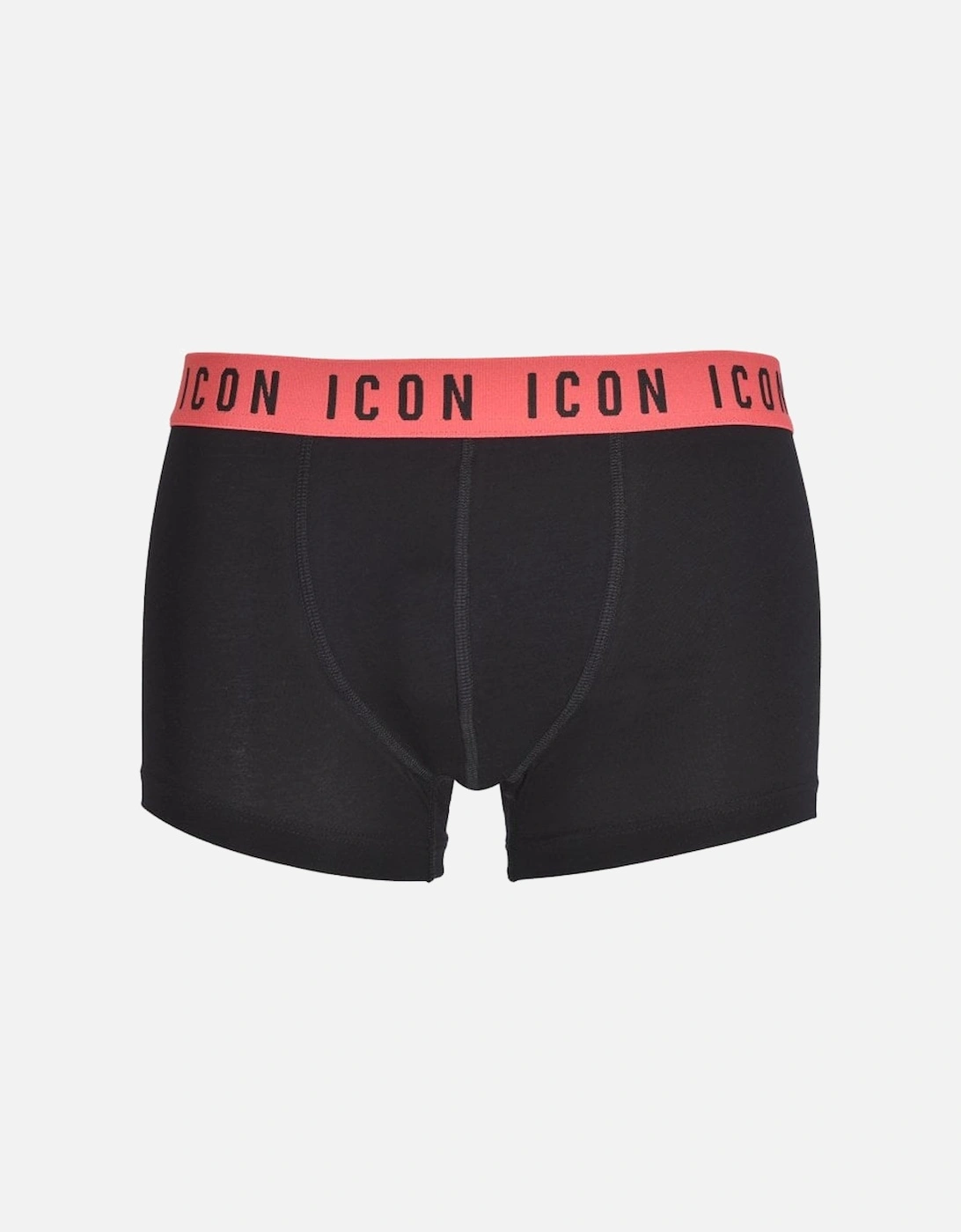 ICON Waistband Boxer Trunk, Black/coral, 7 of 6