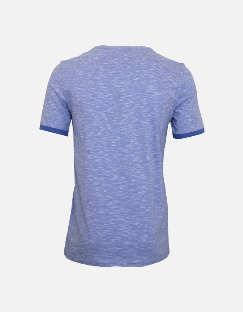 Crew-Neck T-Shirt, Blue Melange