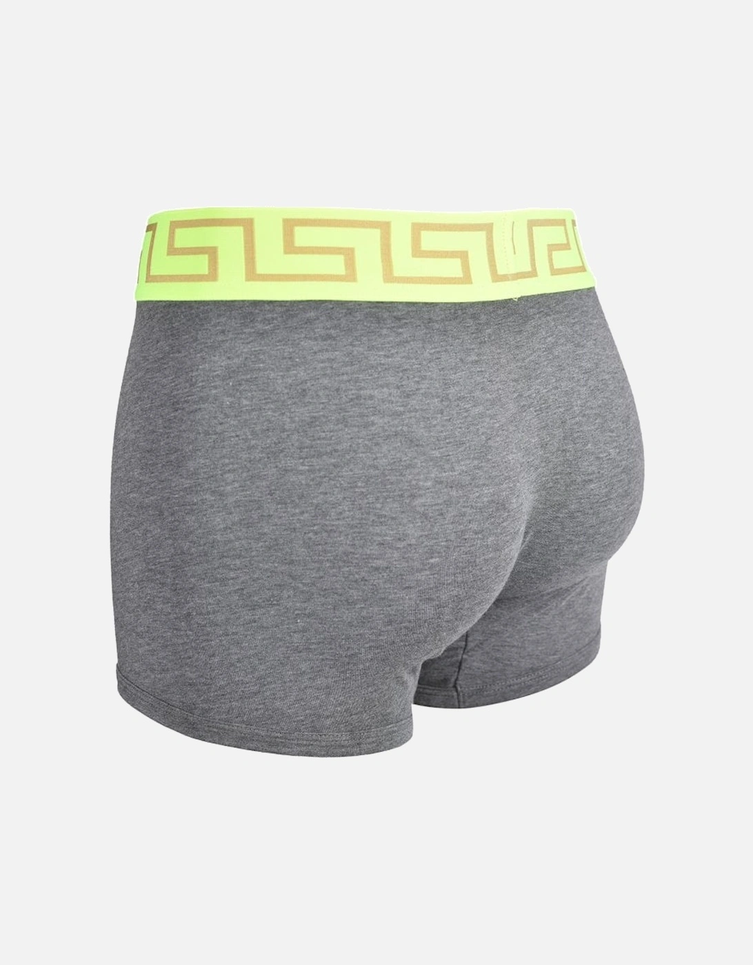 Iconic Boxer Brief, Grey Melange w/ neon yellow