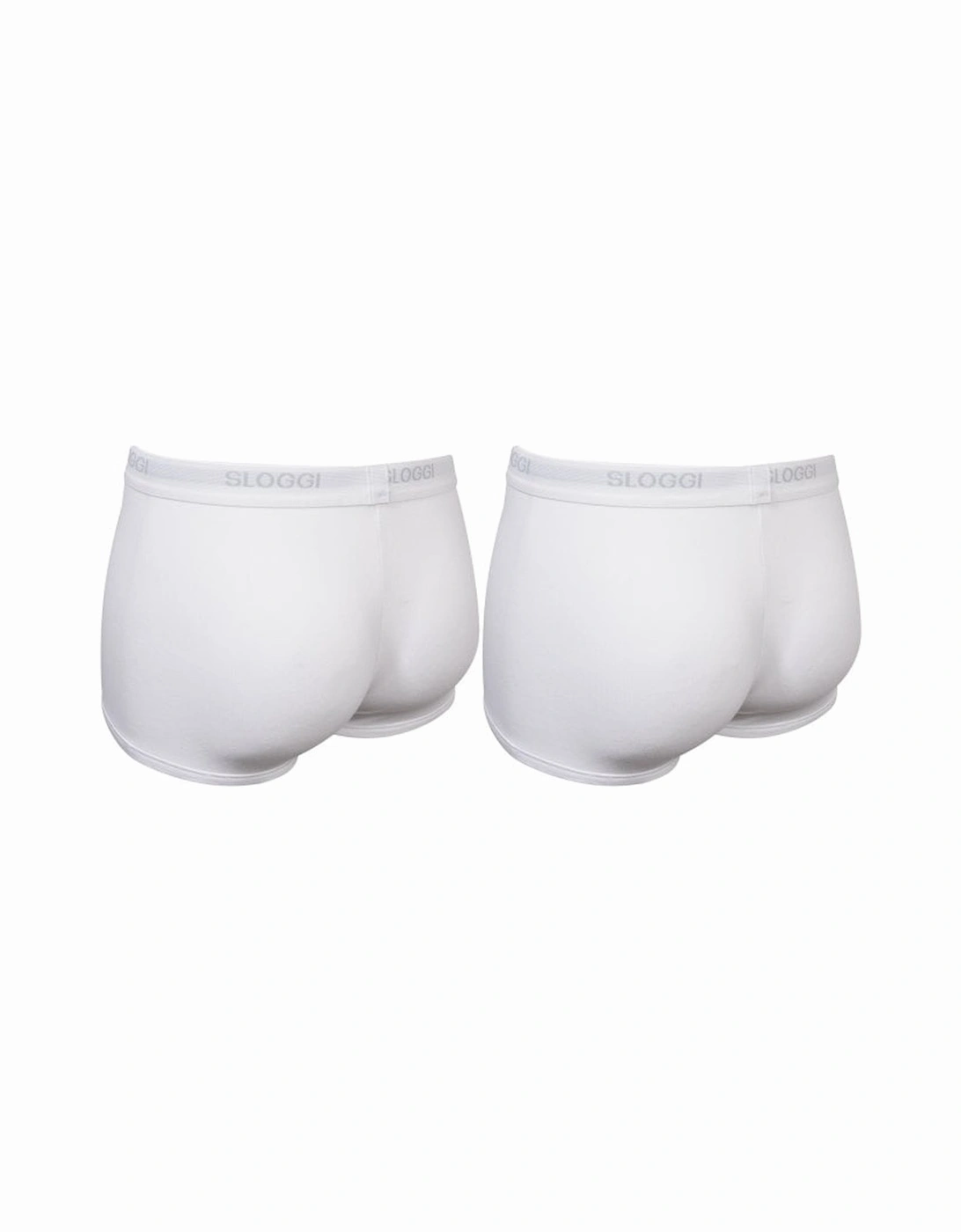 2-Pack 24/7 Hipster Boxer Trunks, White