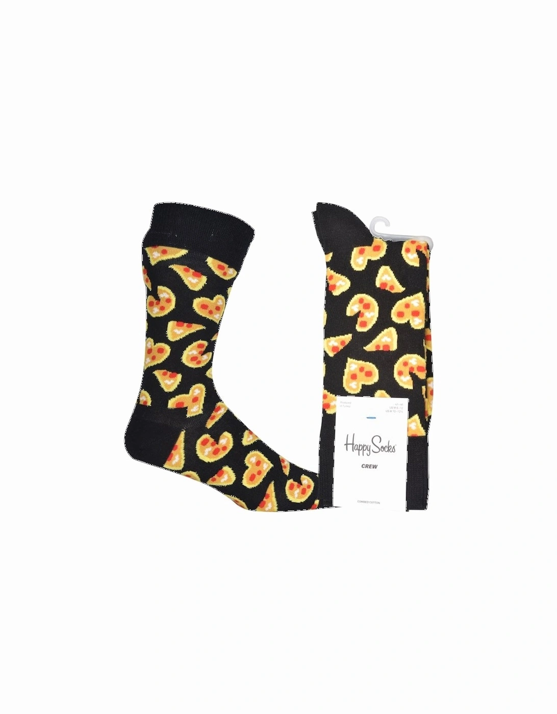 Pizza Love Socks, Black, 4 of 3