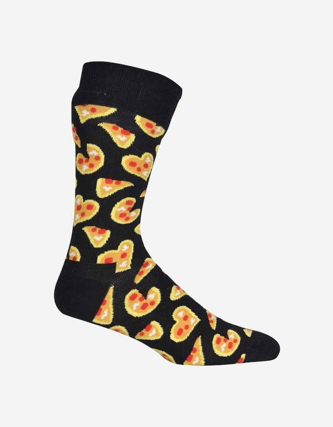 Pizza Love Socks, Black