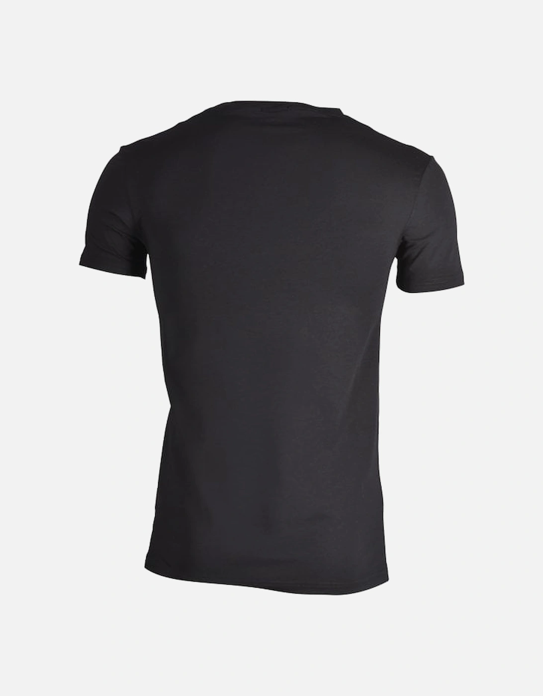 Stretch Cotton Crew-Neck T-Shirt, Black