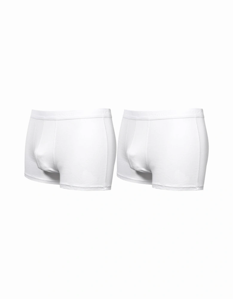 2-Pack 24/7 Short Boxer Trunks, White