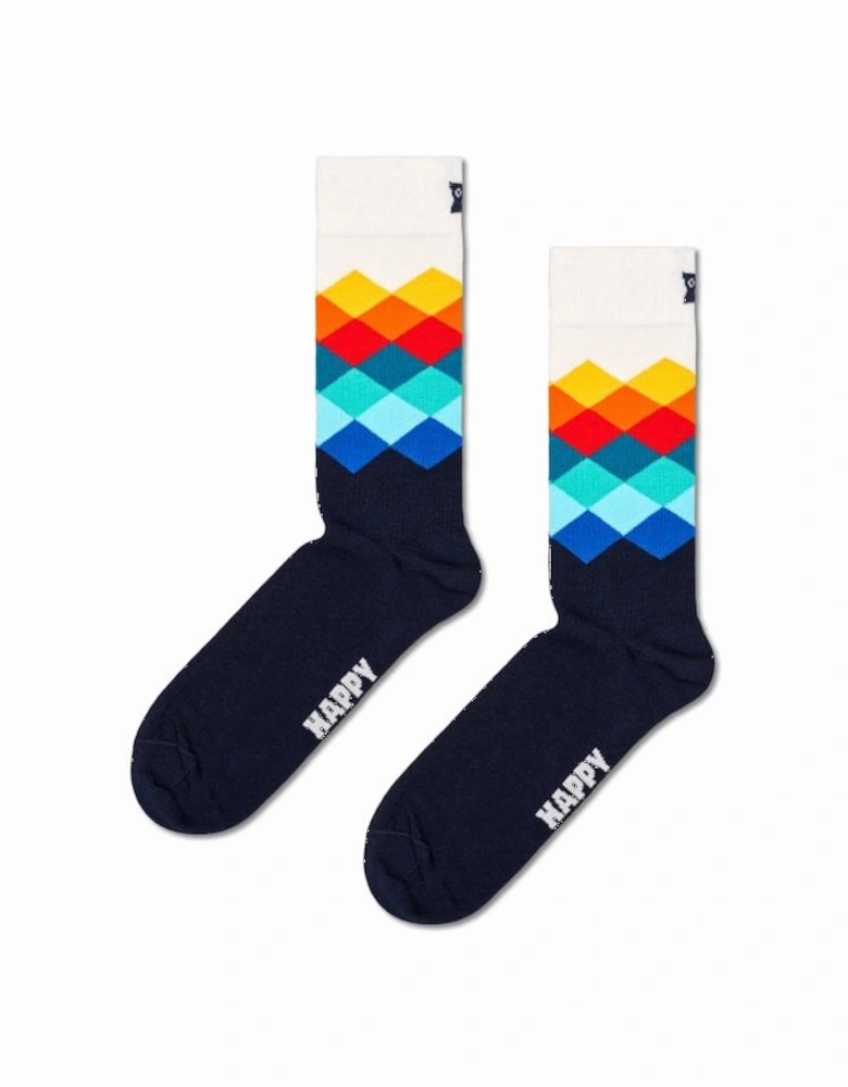 4-Pack Multicolour Socks Gift Box, Navy/multi