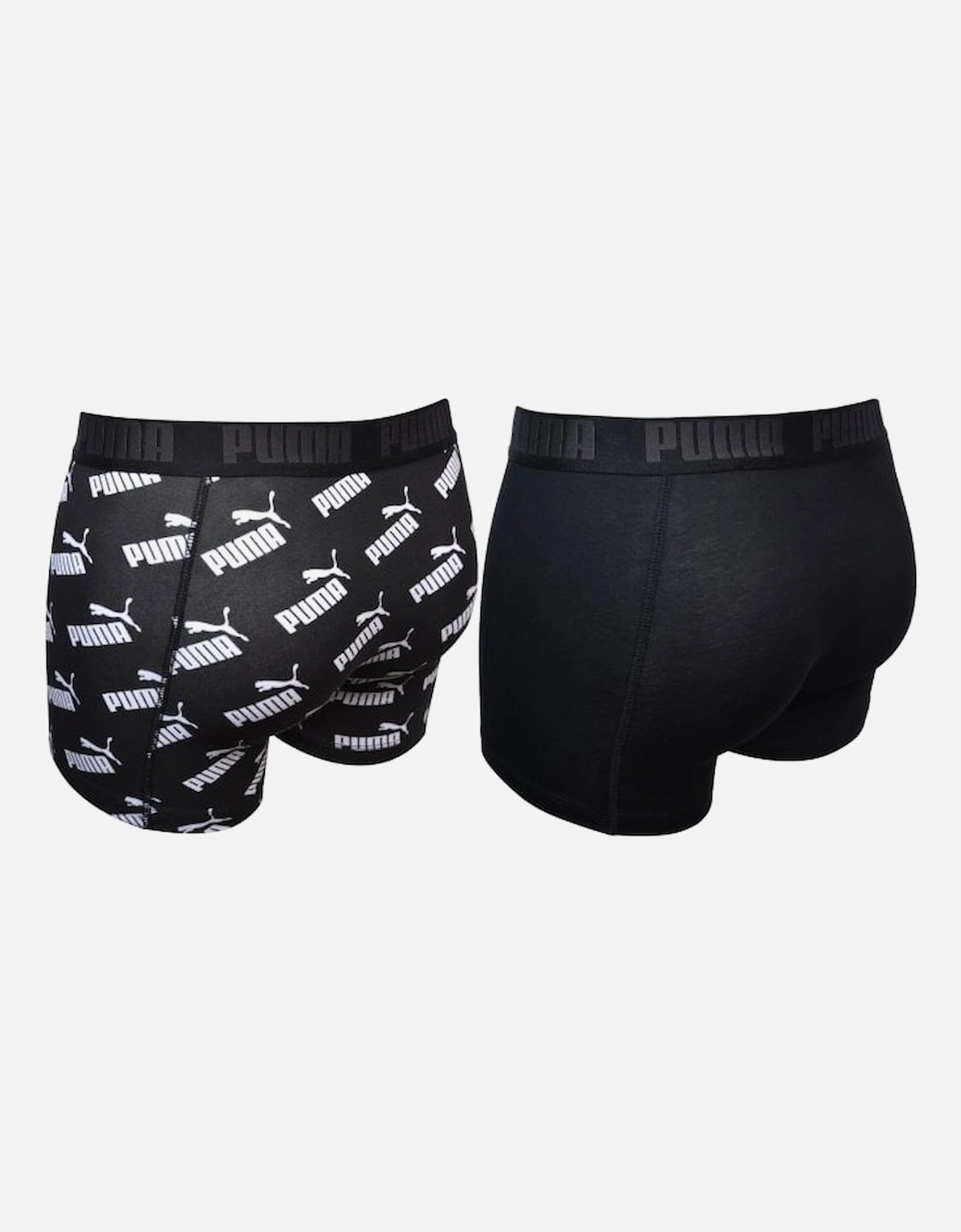 2-Pack Allover Logo Boxer Briefs, Black