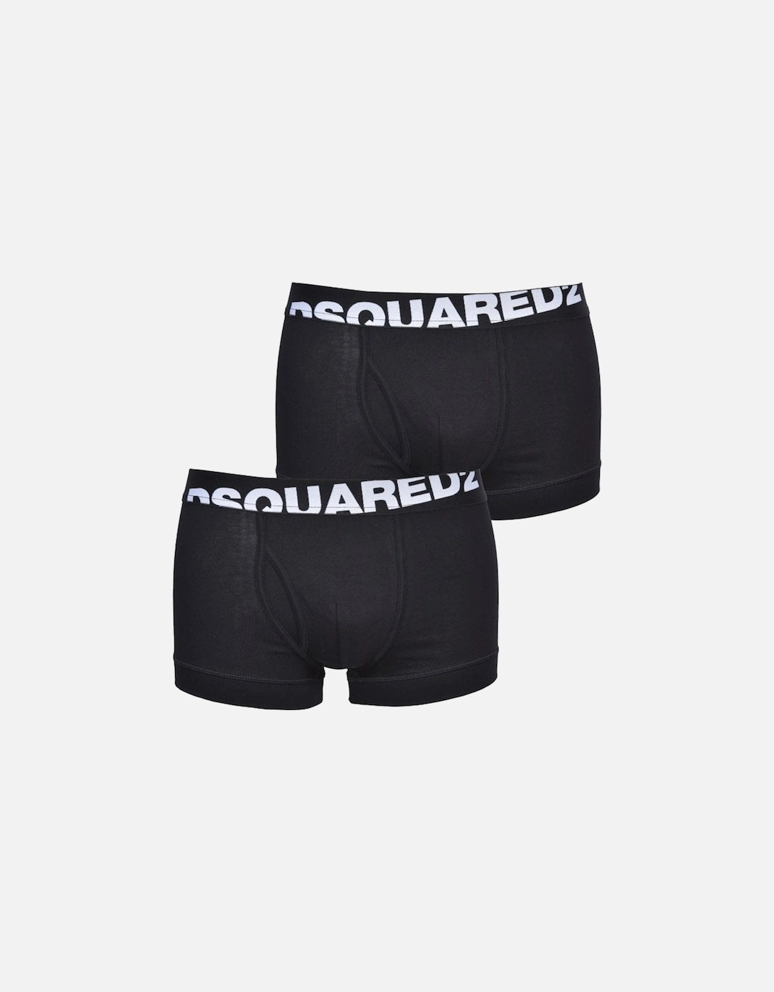 2-Pack Angled Logo Low-Rise Boxer Trunks, Black, 8 of 7