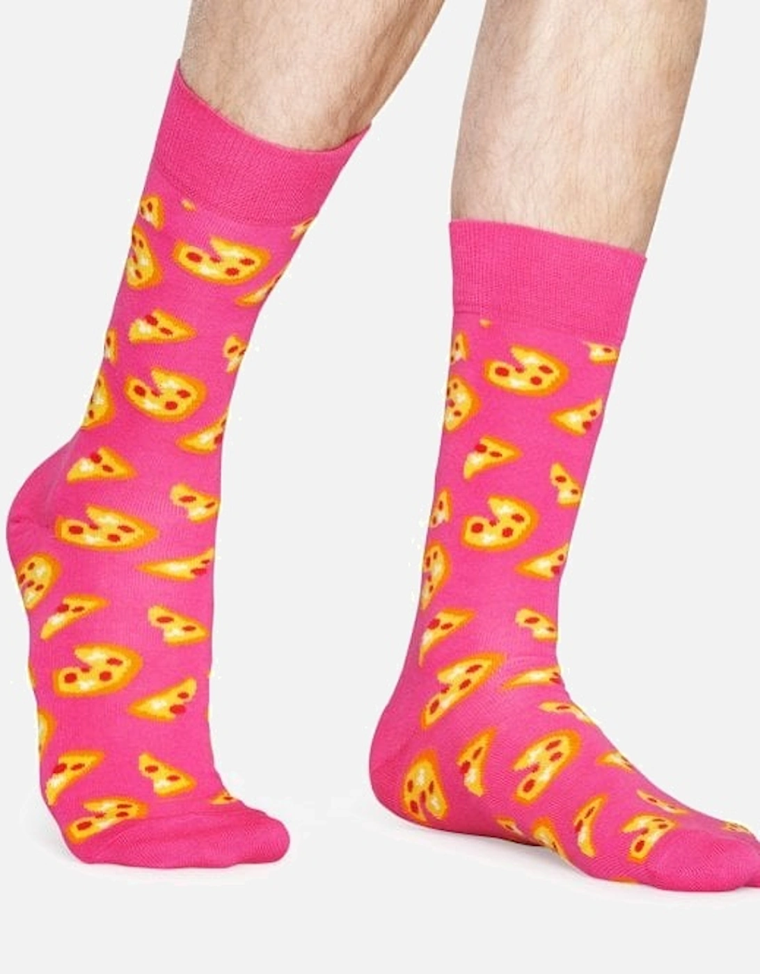Pizza Socks, Pink