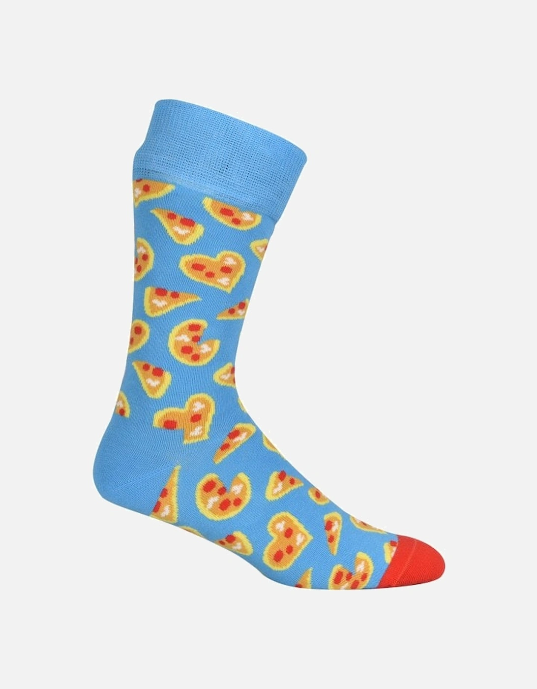 Pizza Love Socks, Blue
