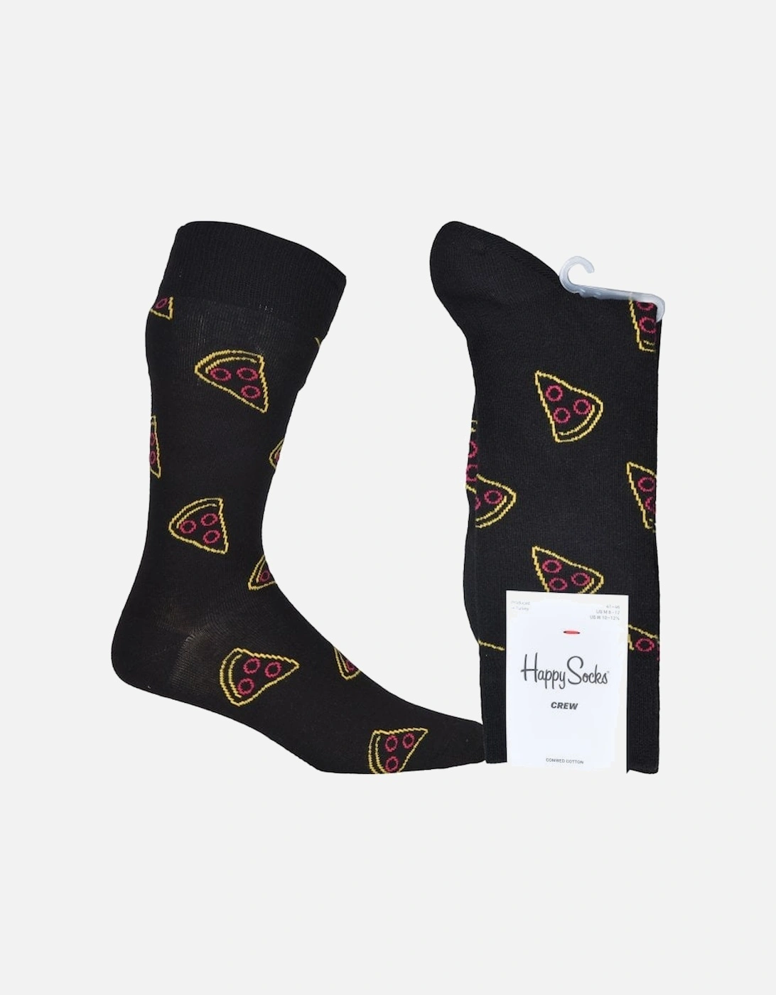 Pizza Slice Socks, Black, 4 of 3