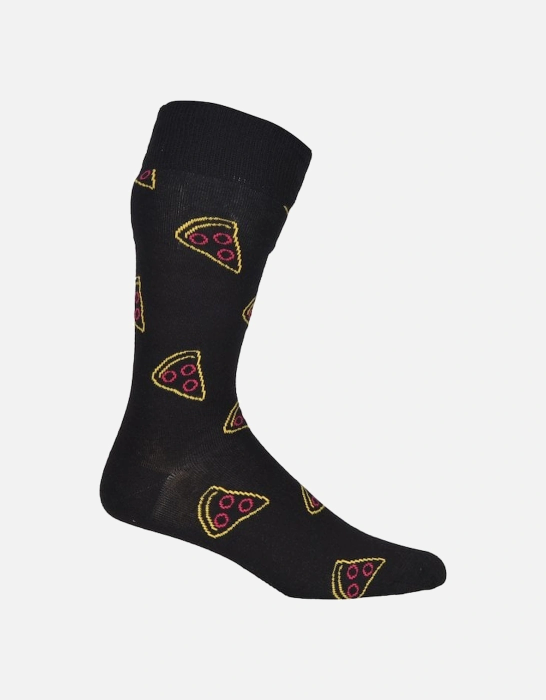 Pizza Slice Socks, Black