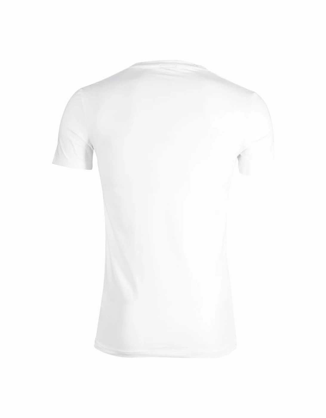 Stretch Cotton Crew-Neck T-Shirt, White