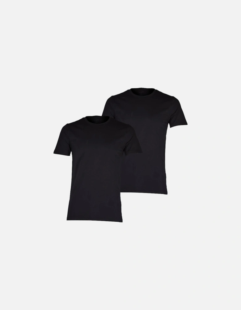 2-Pack Regular-Fit T-Shirts, Black Beauty