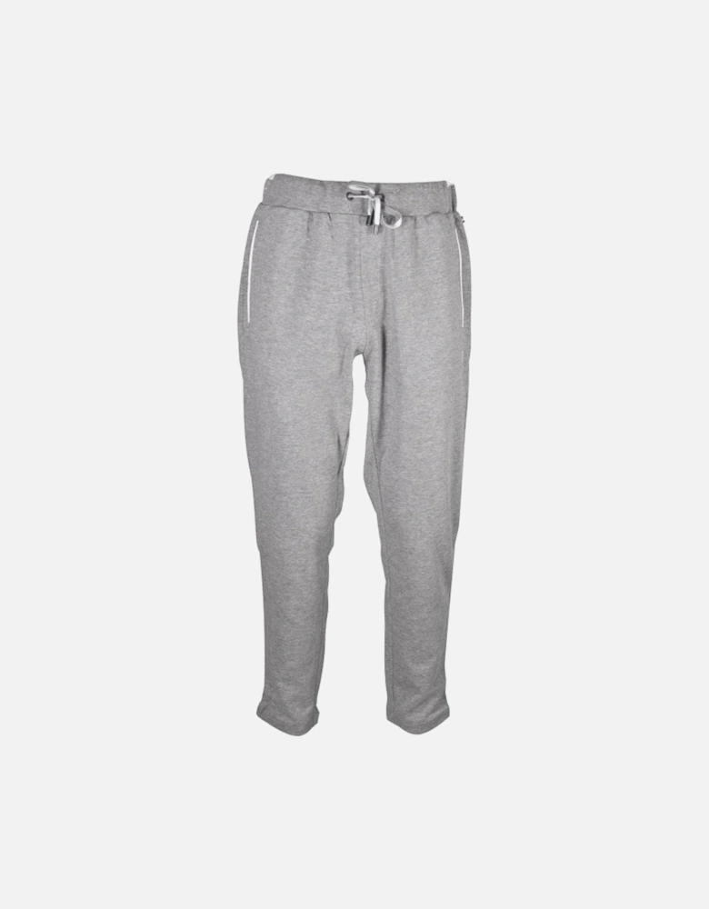 Cashmere Jogging Bottoms, Medium Grey Melange