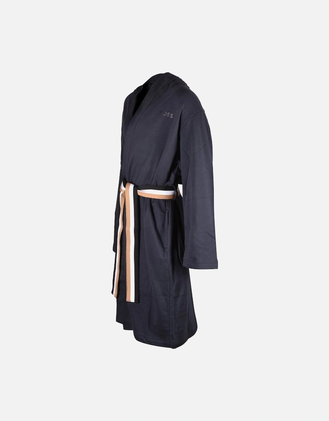 Iconic French Terry Towelling Bathrobe, Navy