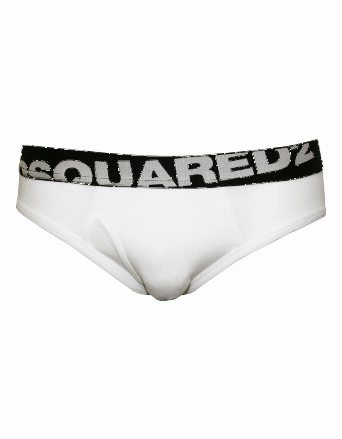 2-Pack Angled Logo Low-Rise Briefs, White