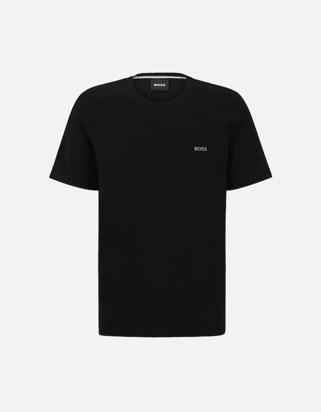 Luxe Jersey Crew-Neck Loungewear T-Shirt, Black, 6 of 5