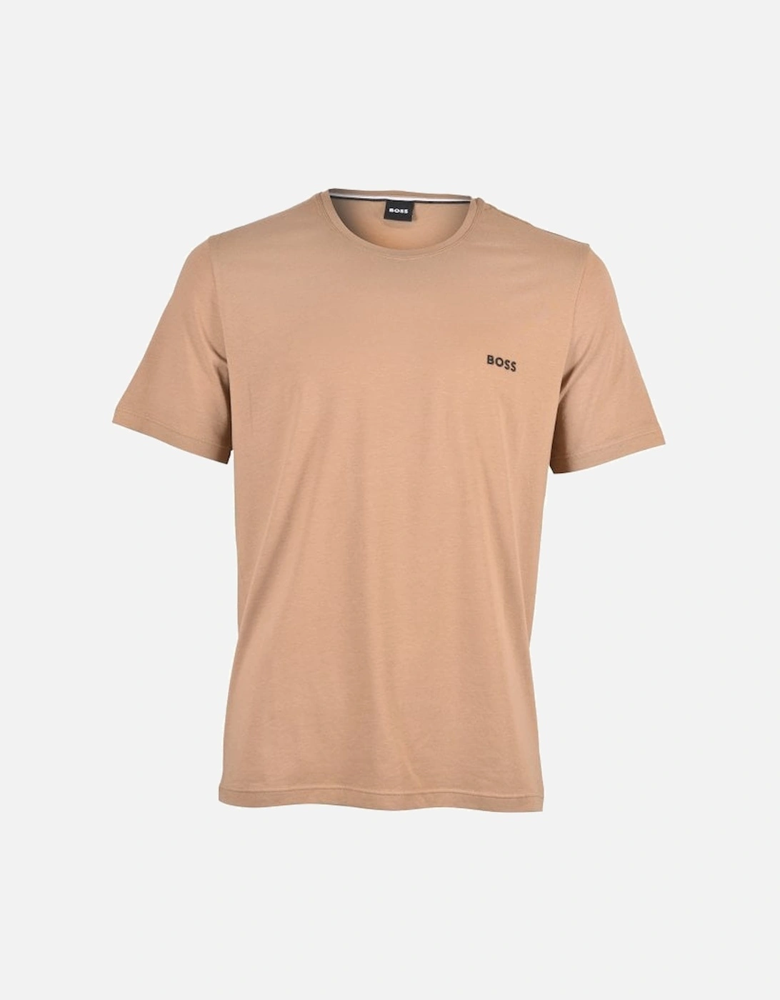 Luxe Jersey Crew-Neck Loungewear T-Shirt, Medium Beige, 4 of 3