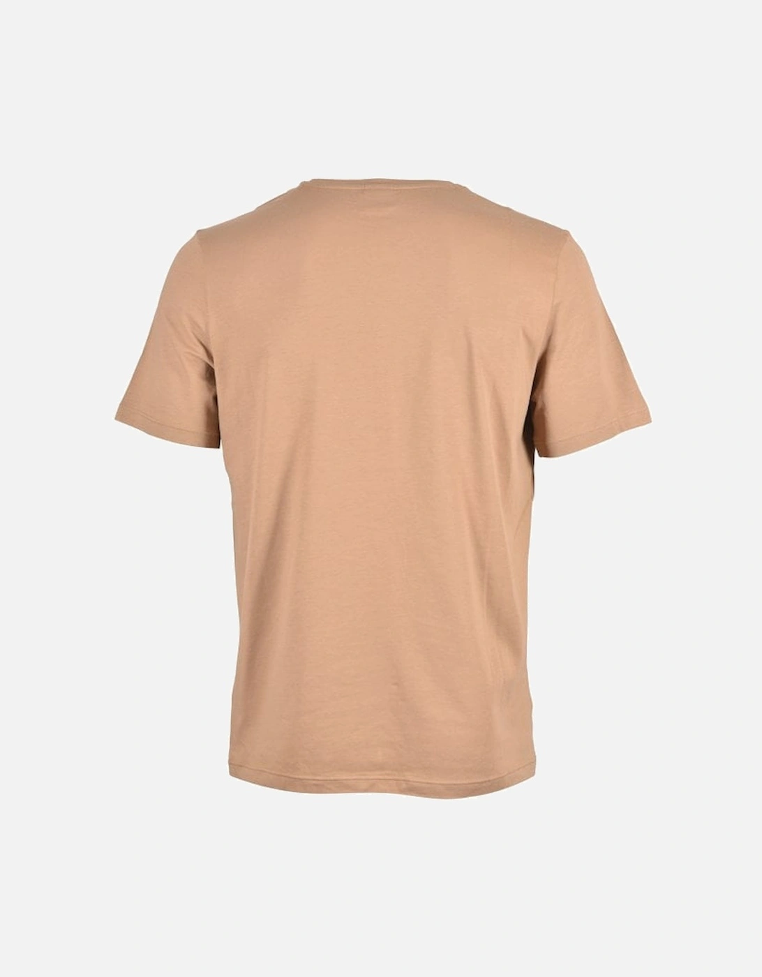 Luxe Jersey Crew-Neck Loungewear T-Shirt, Medium Beige