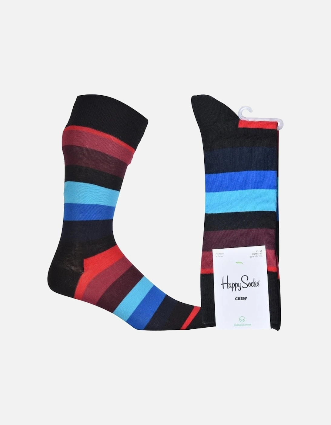 Stripe Socks, Black/blue, 4 of 3