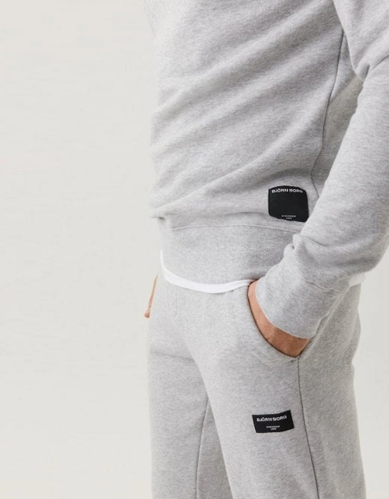 Centre Tracksuit Sweatshirt, Light Grey Melange