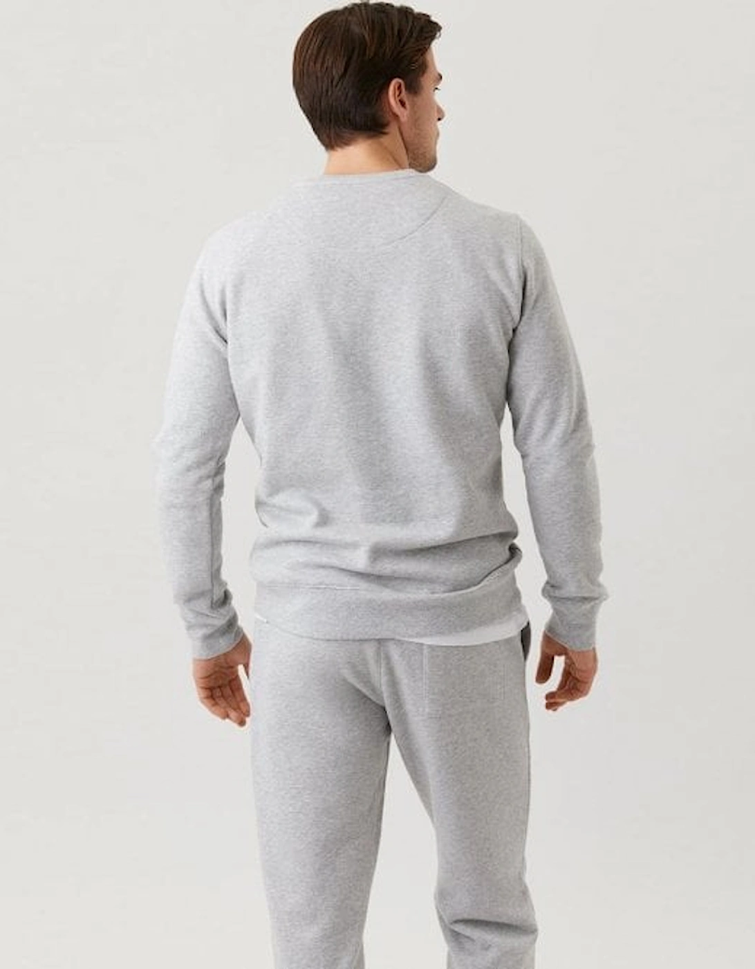 Centre Tracksuit Sweatshirt, Light Grey Melange