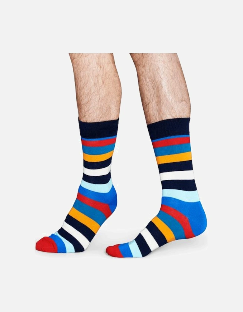 Stripe Socks, Blue/Multi