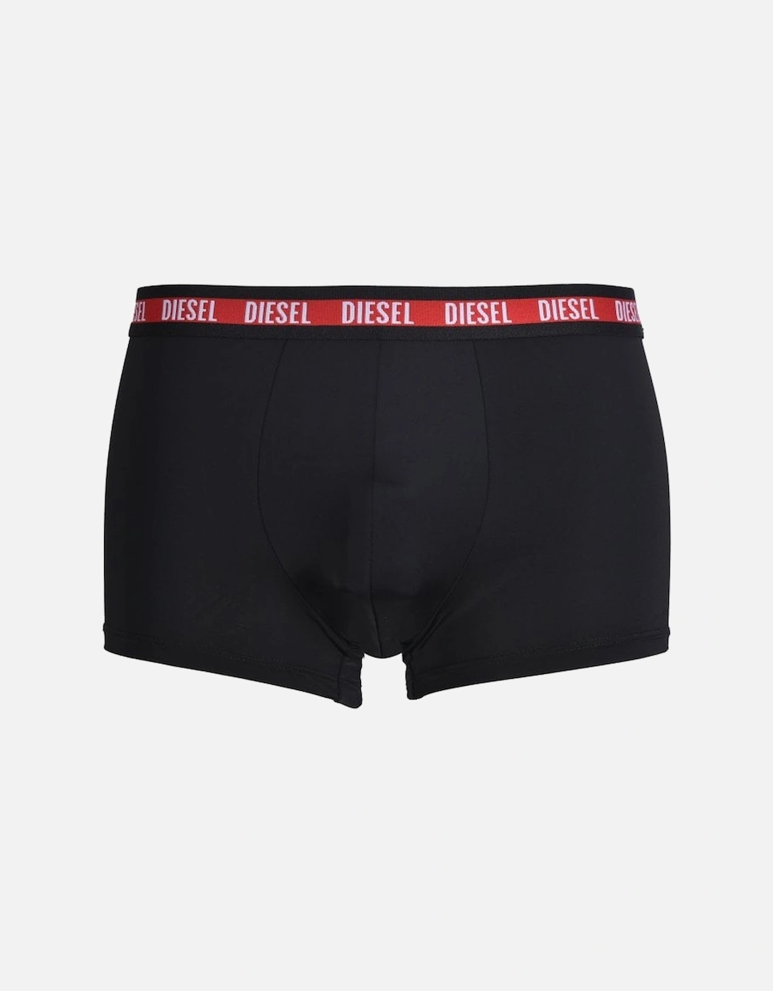 2-Pack Soft Microfibre Boxer Trunks, Red/Black