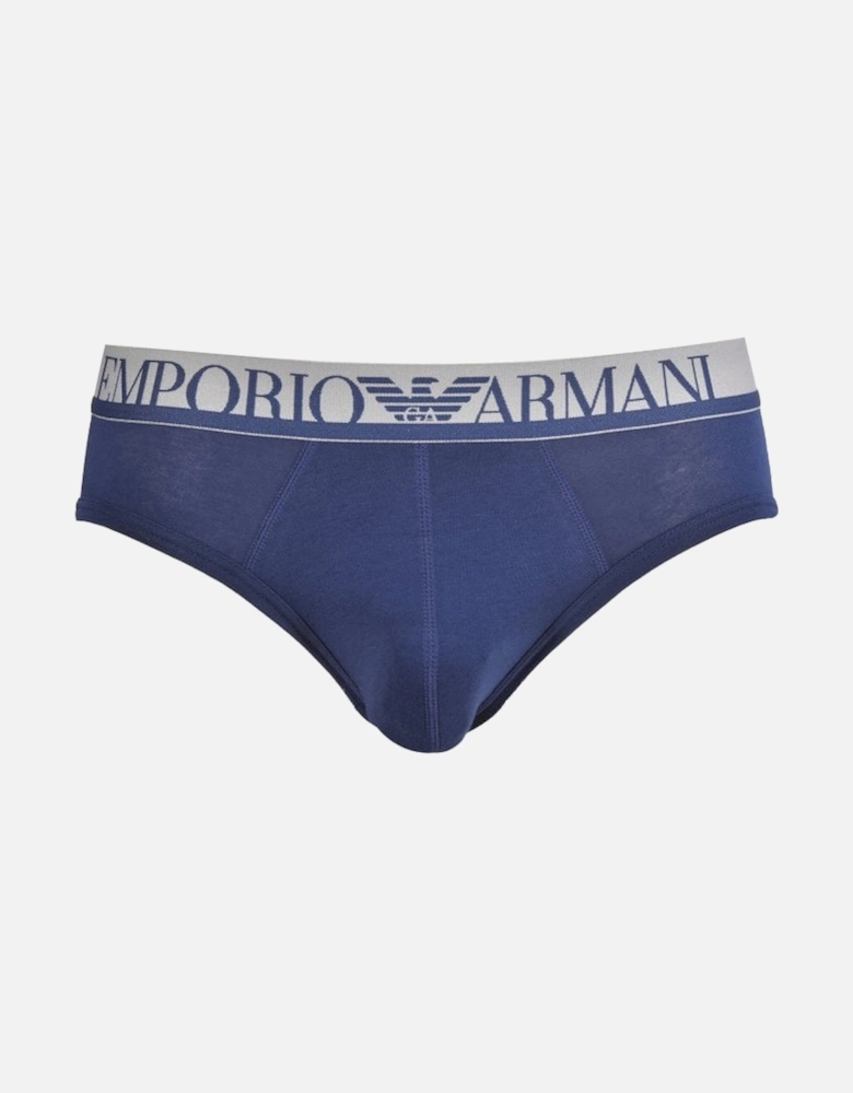 Iconic Logoband Brief, Blue/grey