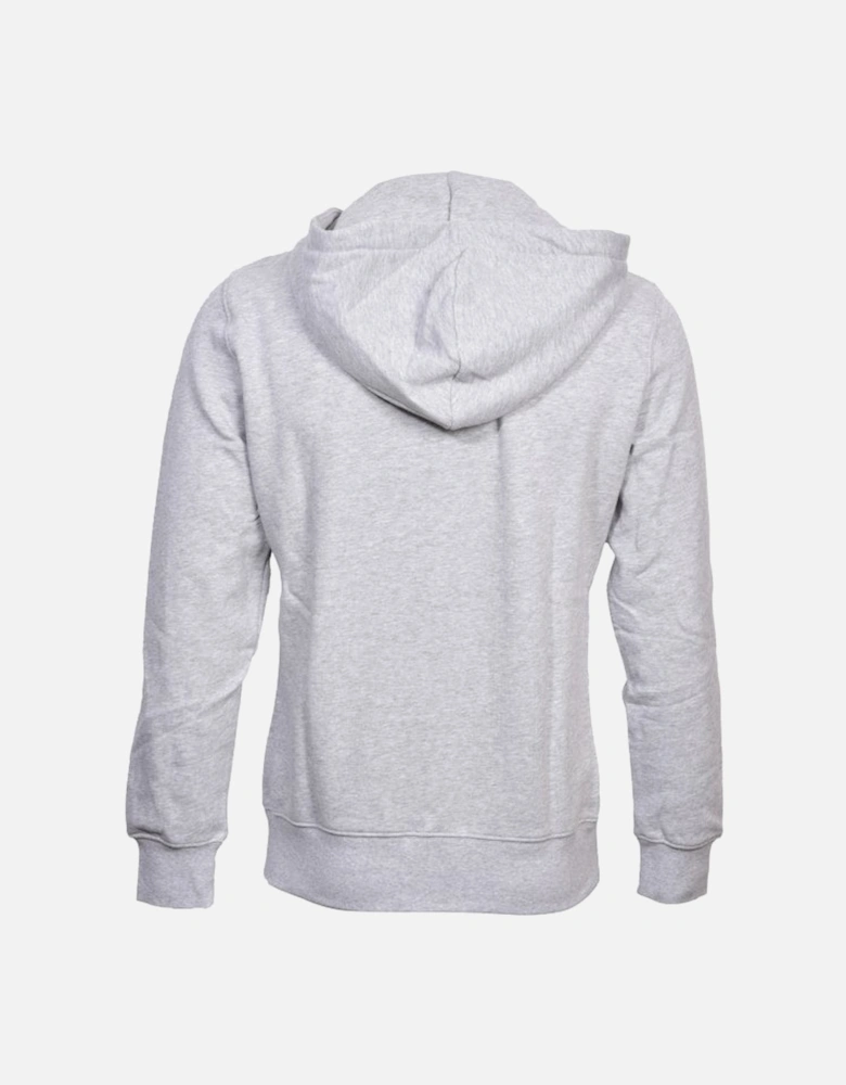 Centre Tracksuit Zip-Through Hoodie, Light Grey Melange