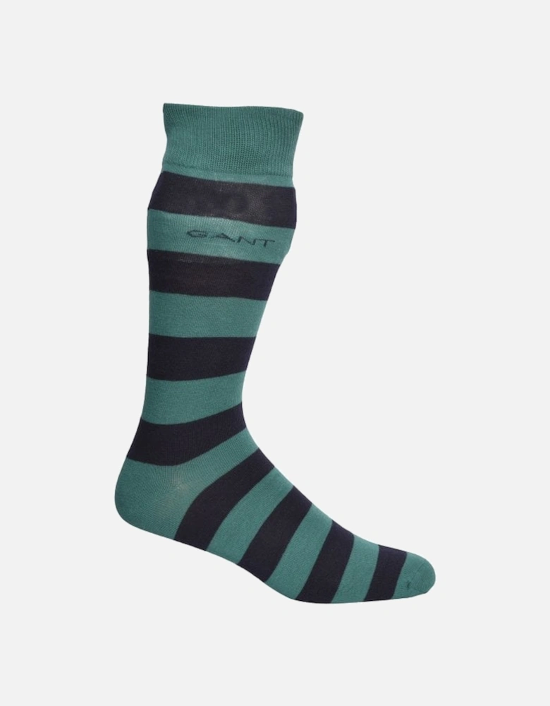 2-Pack Candy Cane & Stripe Socks Gift Set, Navy