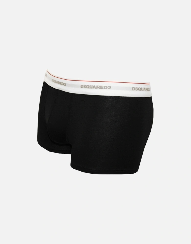 3-Pack Jersey Cotton Stretch Low-rise Boxer Trunks, Black