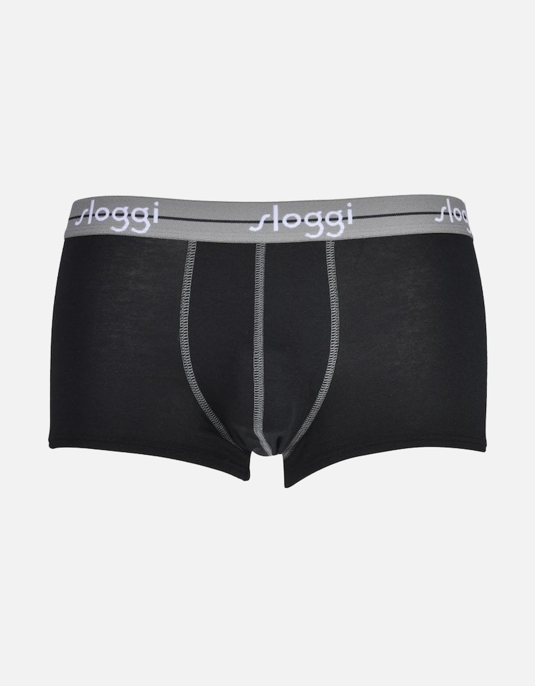 2-Pack Start Hipster Boxer Trunks, Grey/Black