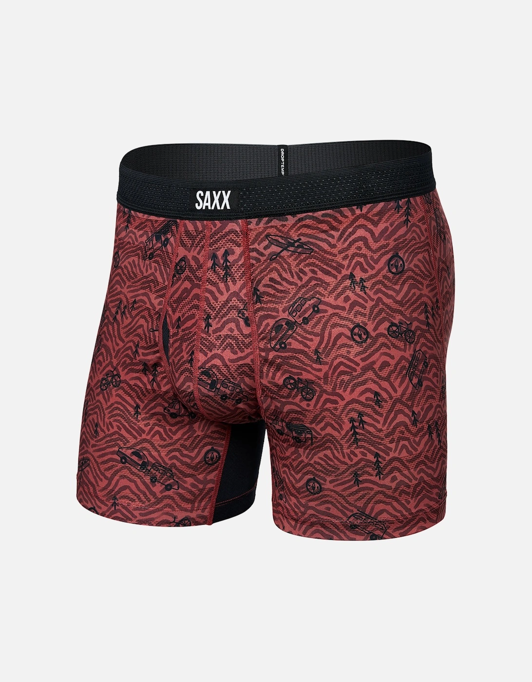 Drop Temp Mesh Head For The Hills Boxer Brief, Red, 6 of 5