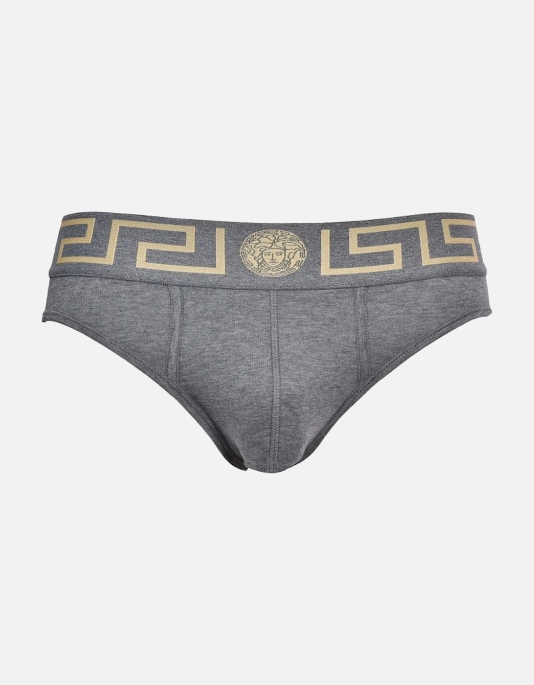 Iconic Low-Rise Brief, Grey Melange / gold, 6 of 5