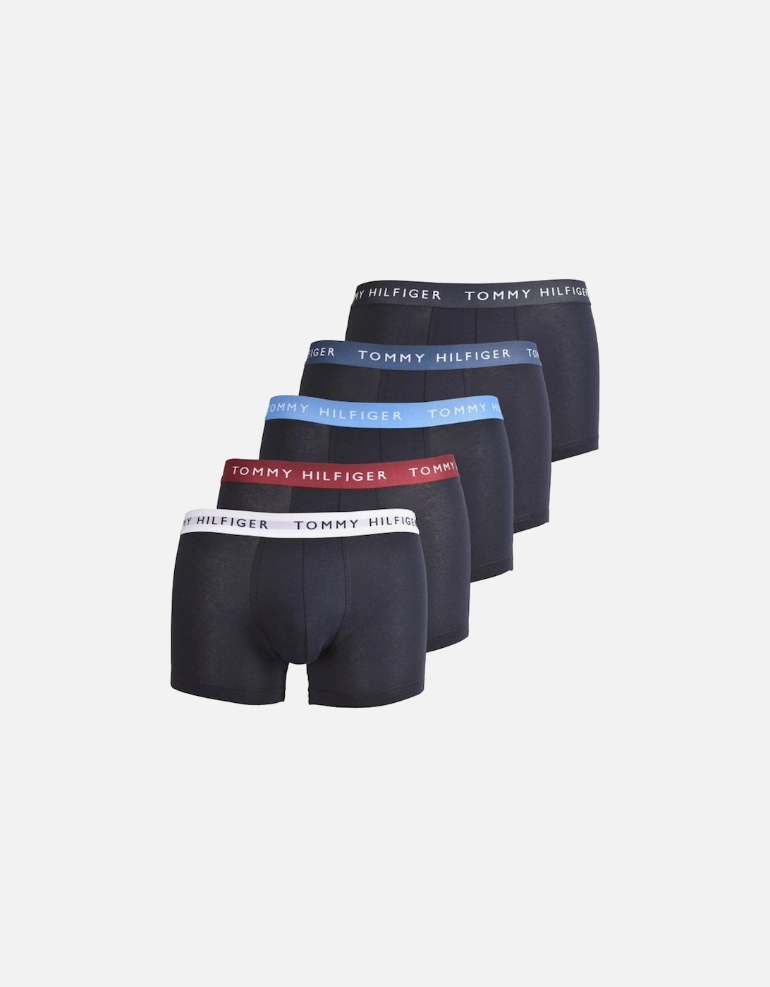 5-Pack Recycled Essentials Boxer Trunks, Navy, 10 of 9