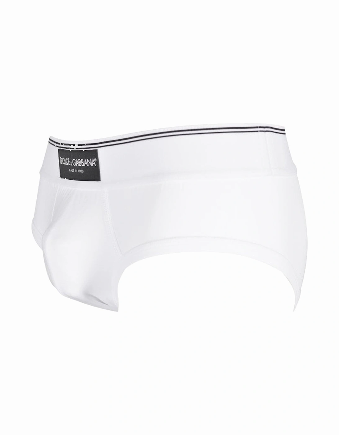 Made In Italy Label Brando Brief, White