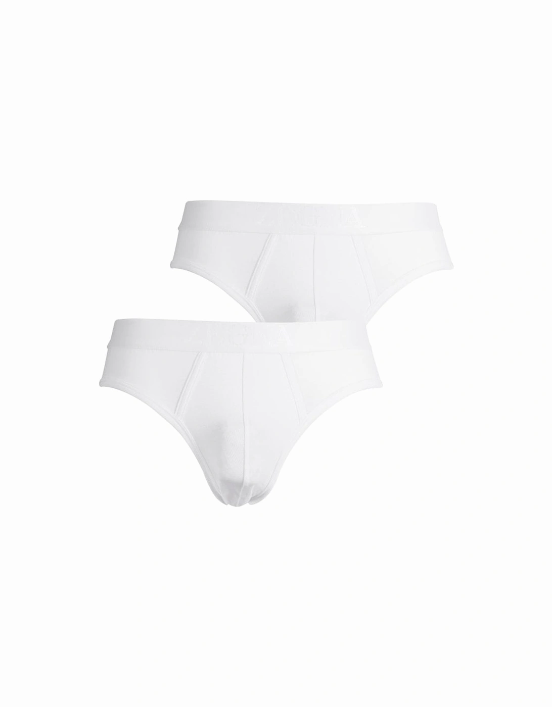 2-Pack Stretch Cotton Midi Briefs, White, 6 of 5