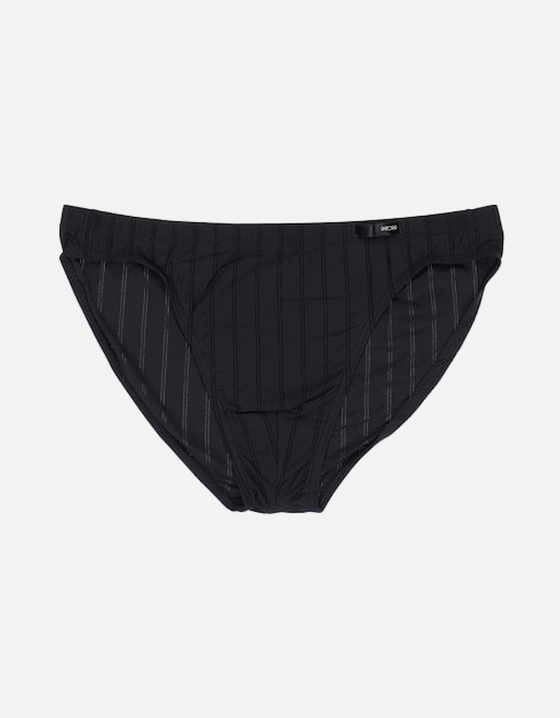 Chic Ribbed Comfort Micro Briefs, Black