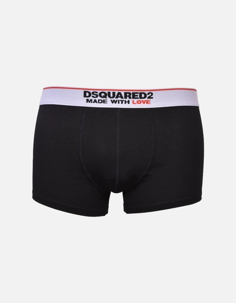 Made With Love Logo Boxer Trunk, Black