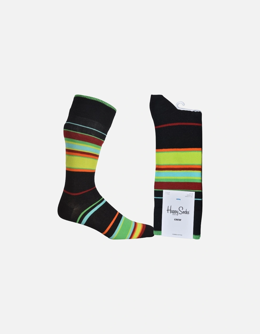 Magnetic Field Striped Socks, Black/multi, 4 of 3