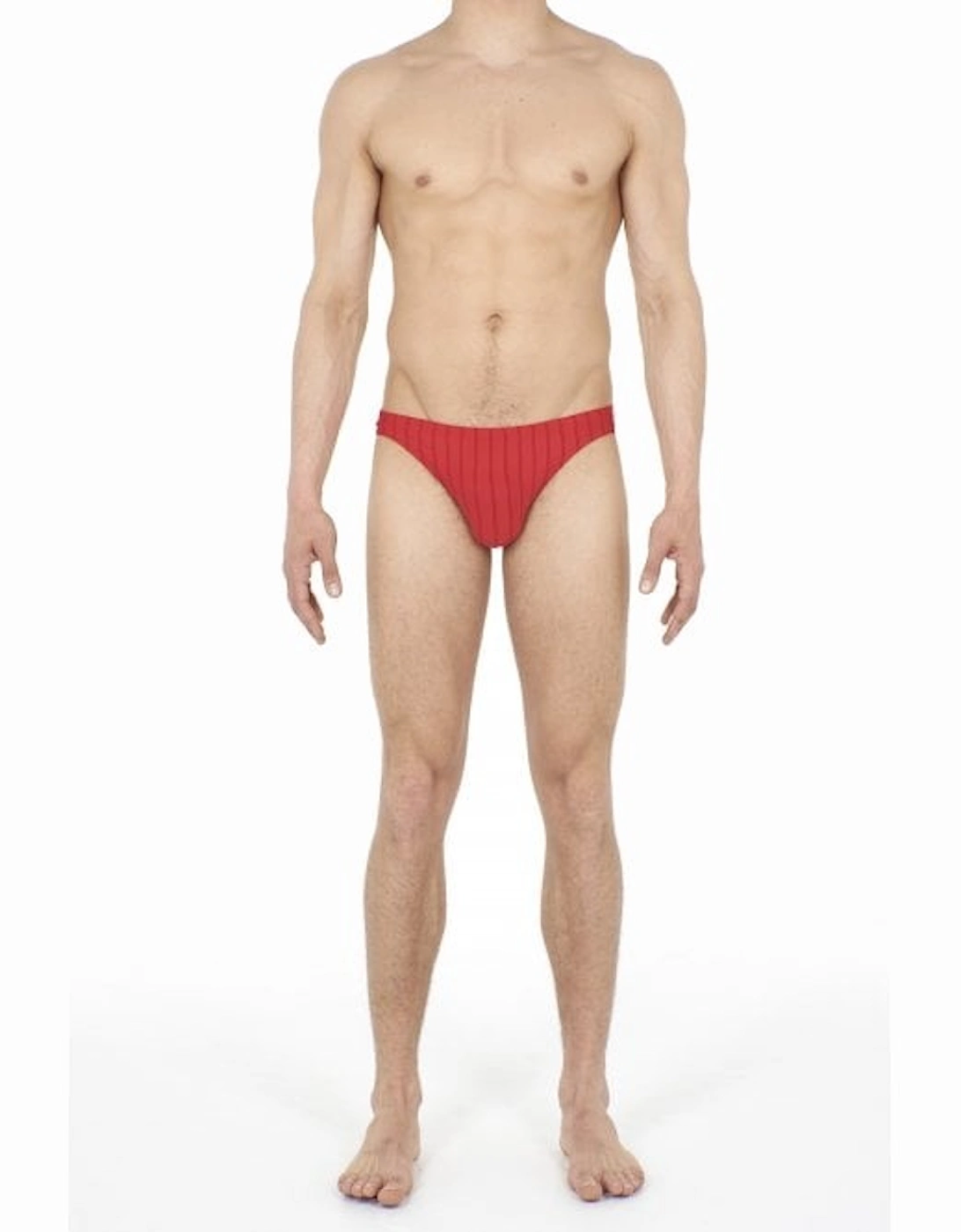 Chic Ribbed Comfort Micro Briefs, Red