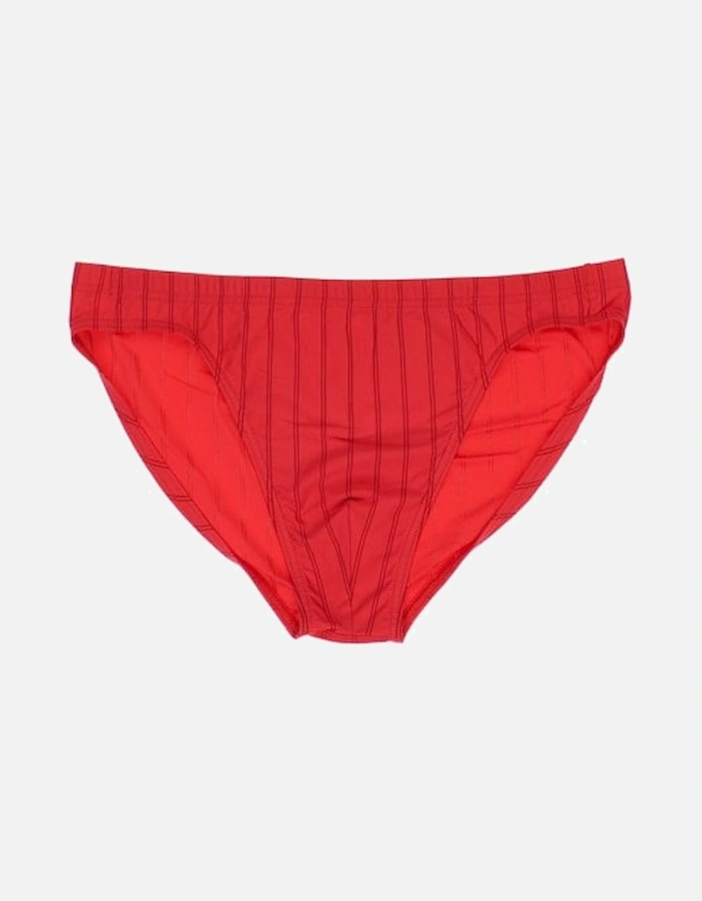 Chic Ribbed Comfort Micro Briefs, Red