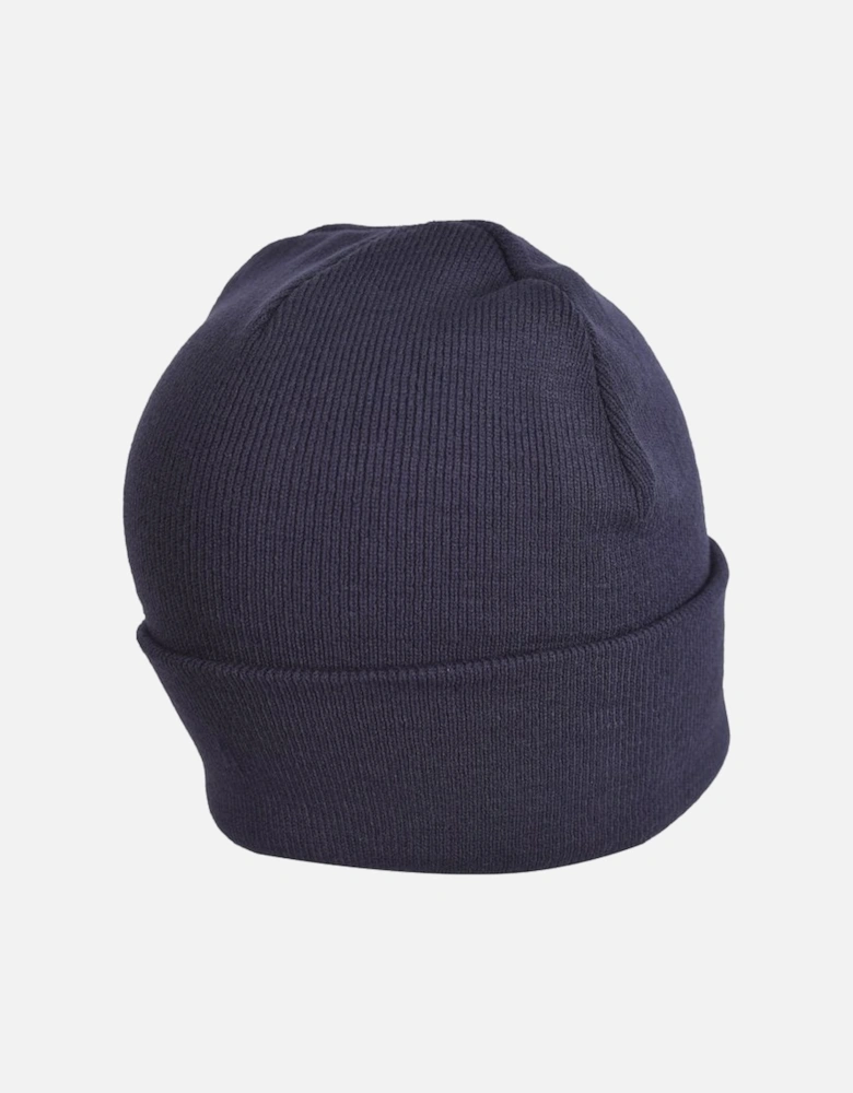 Embroidered Logo Beanie Hat, Navy