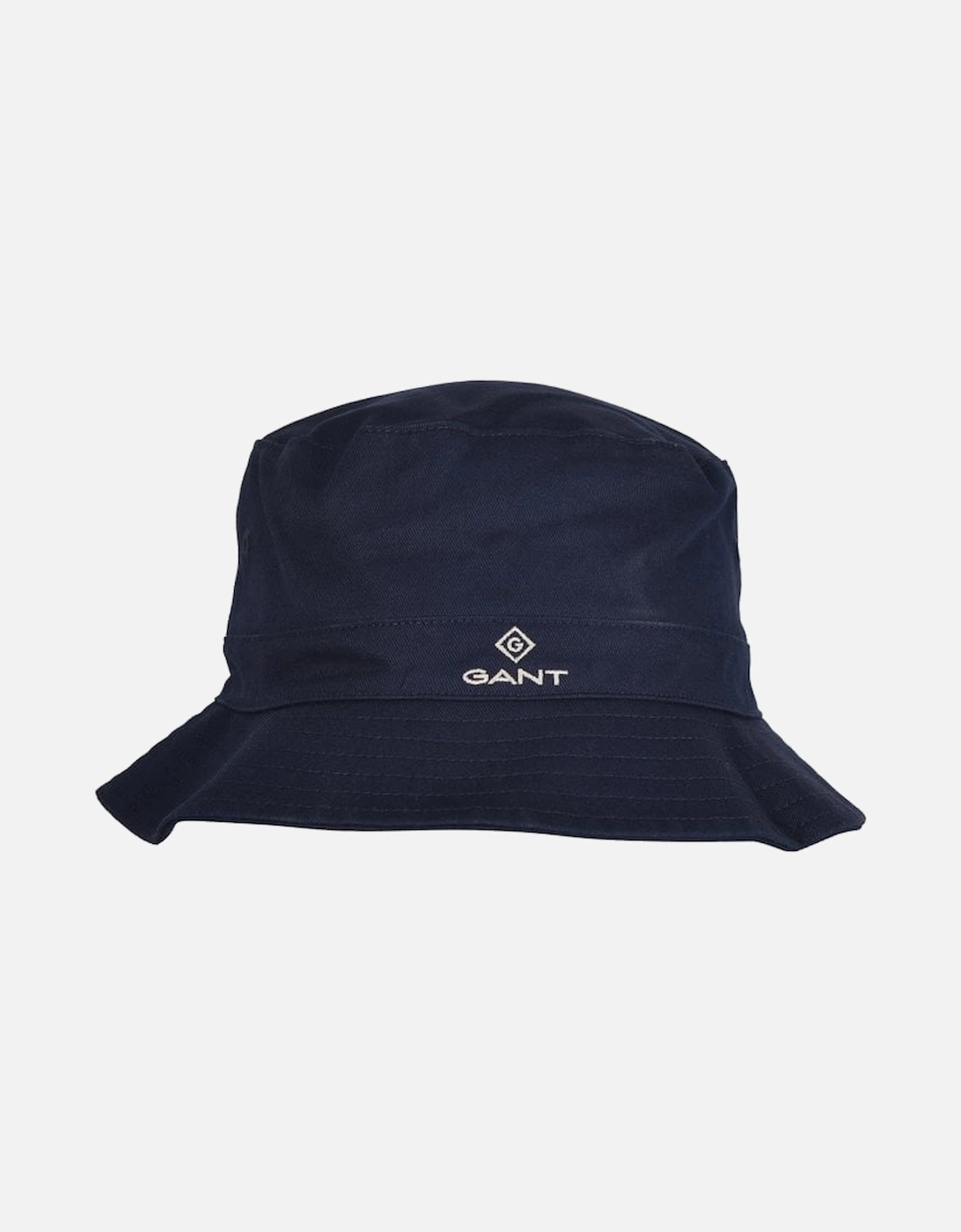 Embroidered Logo Bucket Hat, Navy, 6 of 5