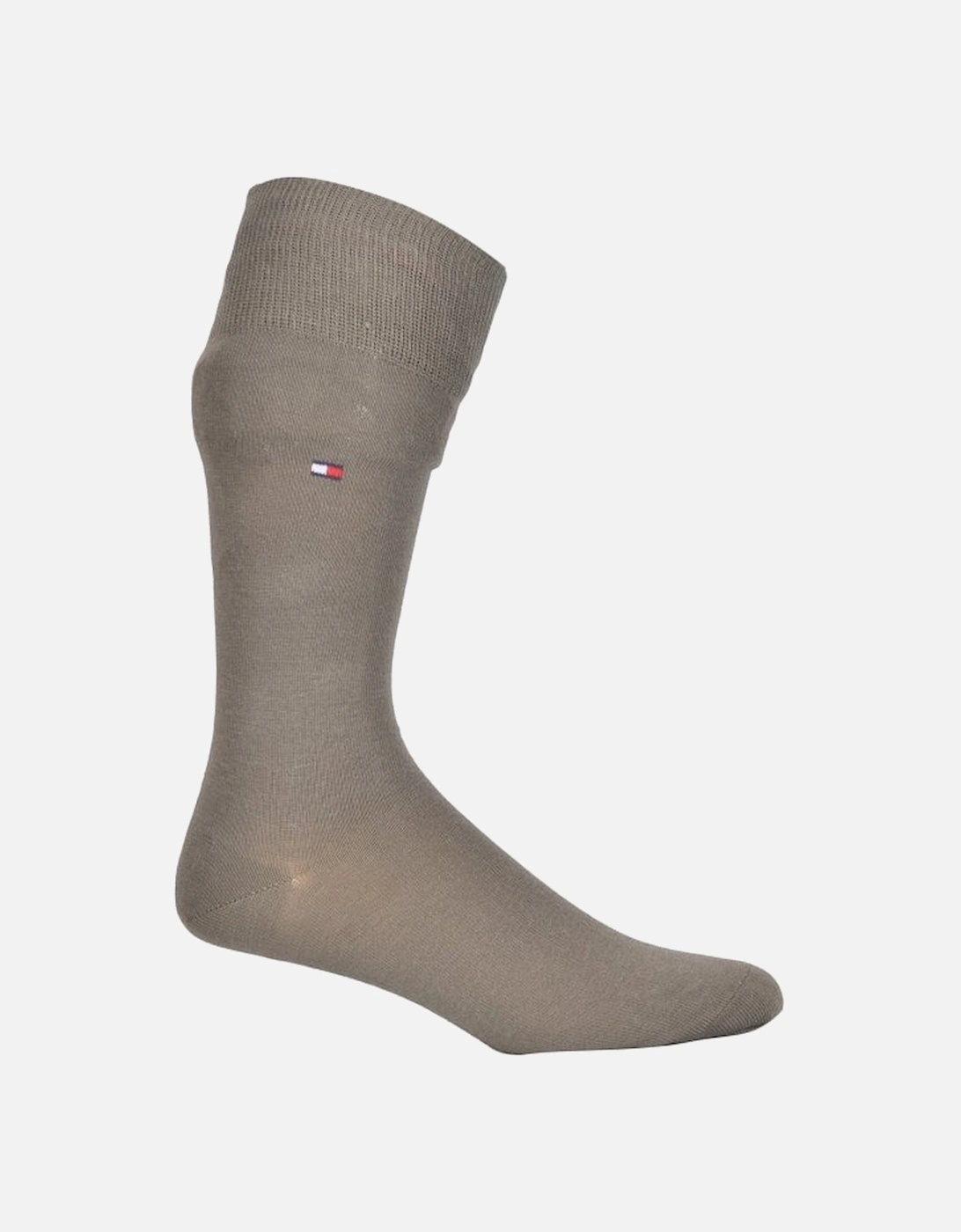 2-Pack Classic Logo Socks, Black/Khaki