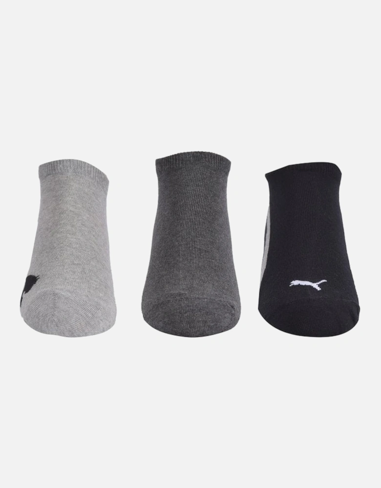 3-Pack Lifestyle Trainer Socks, Grey Combination