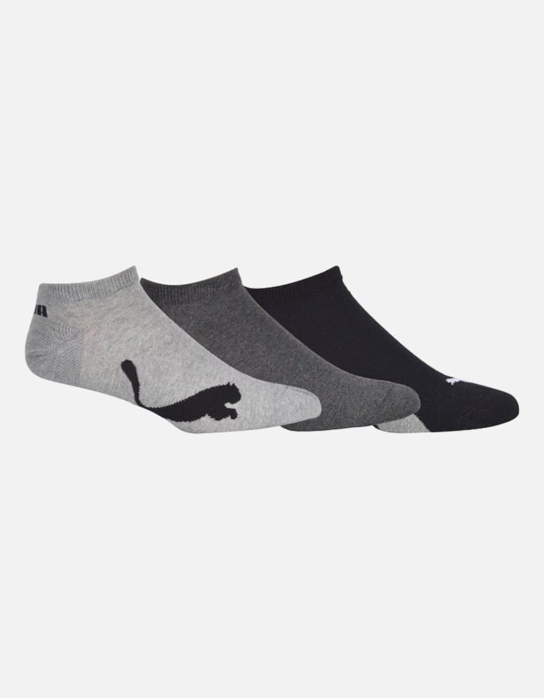 3-Pack Lifestyle Trainer Socks, Grey Combination